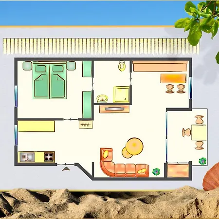 Seeblick Oberdeck Appartement